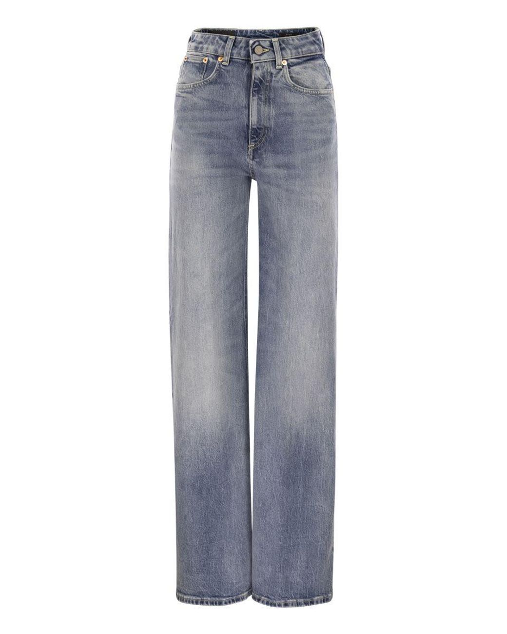 Dondup Blue Pantalone Beatrix Blu