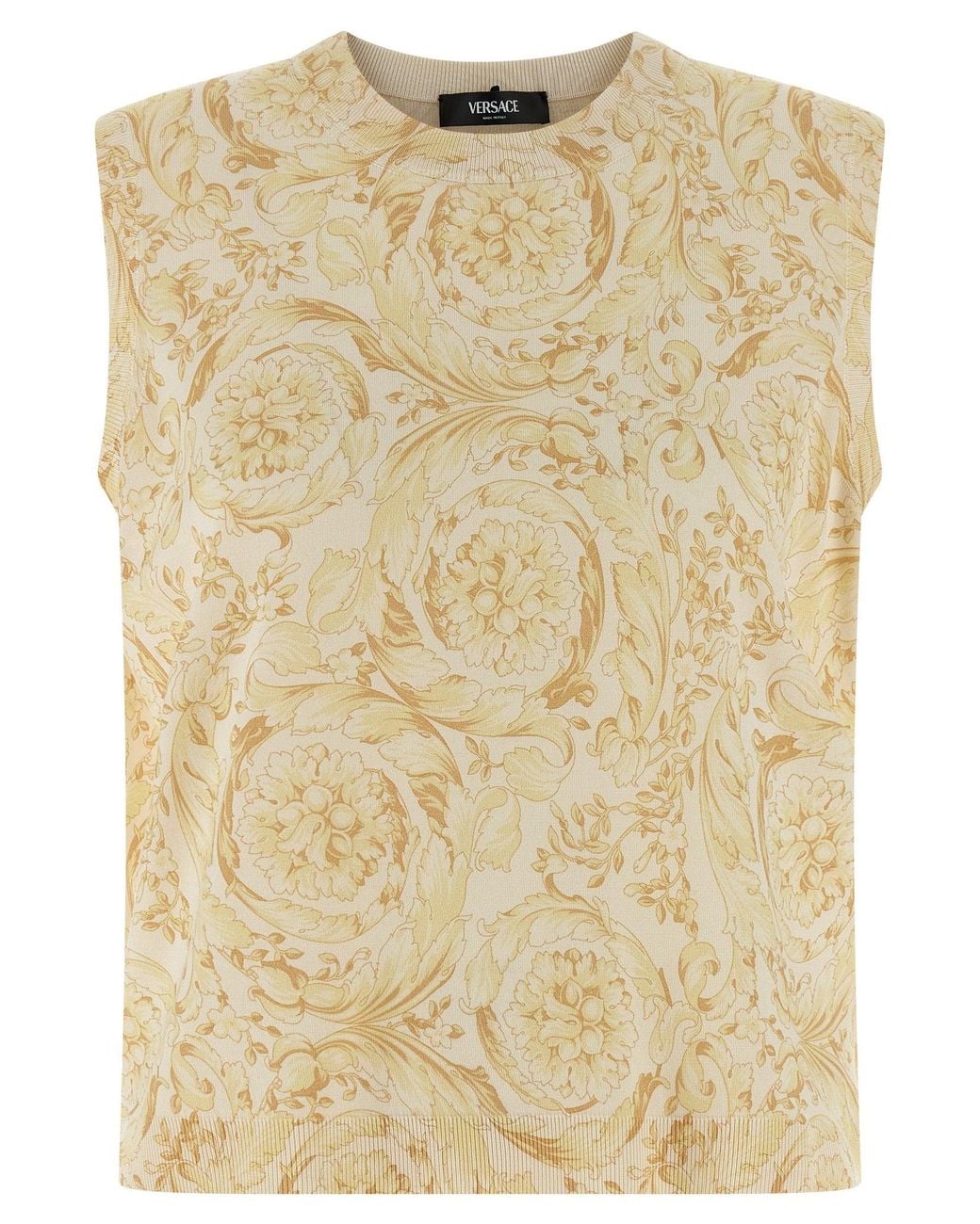 Versace Natural 'Barocco' Vest