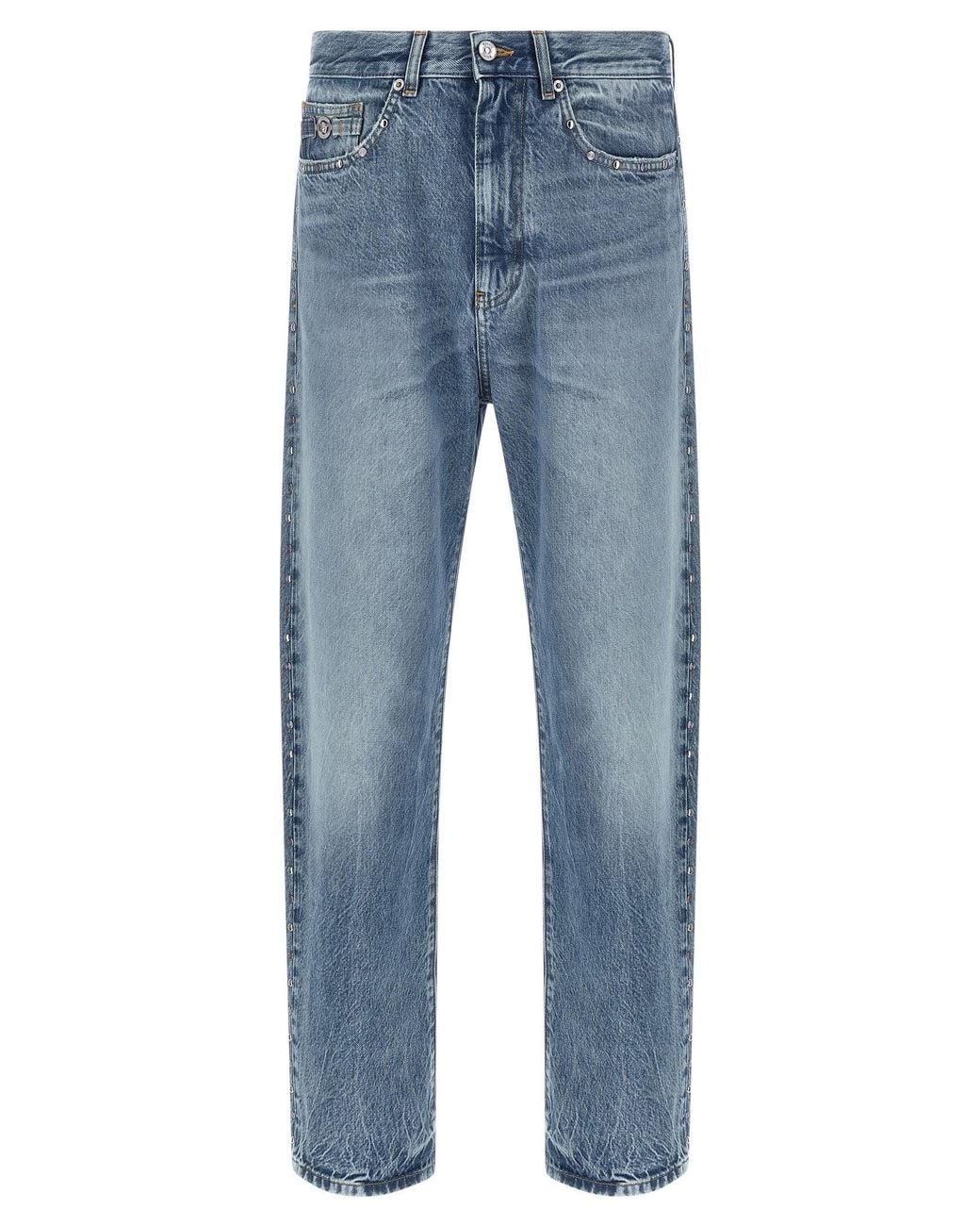 Versace Blue Studded Jeans for men