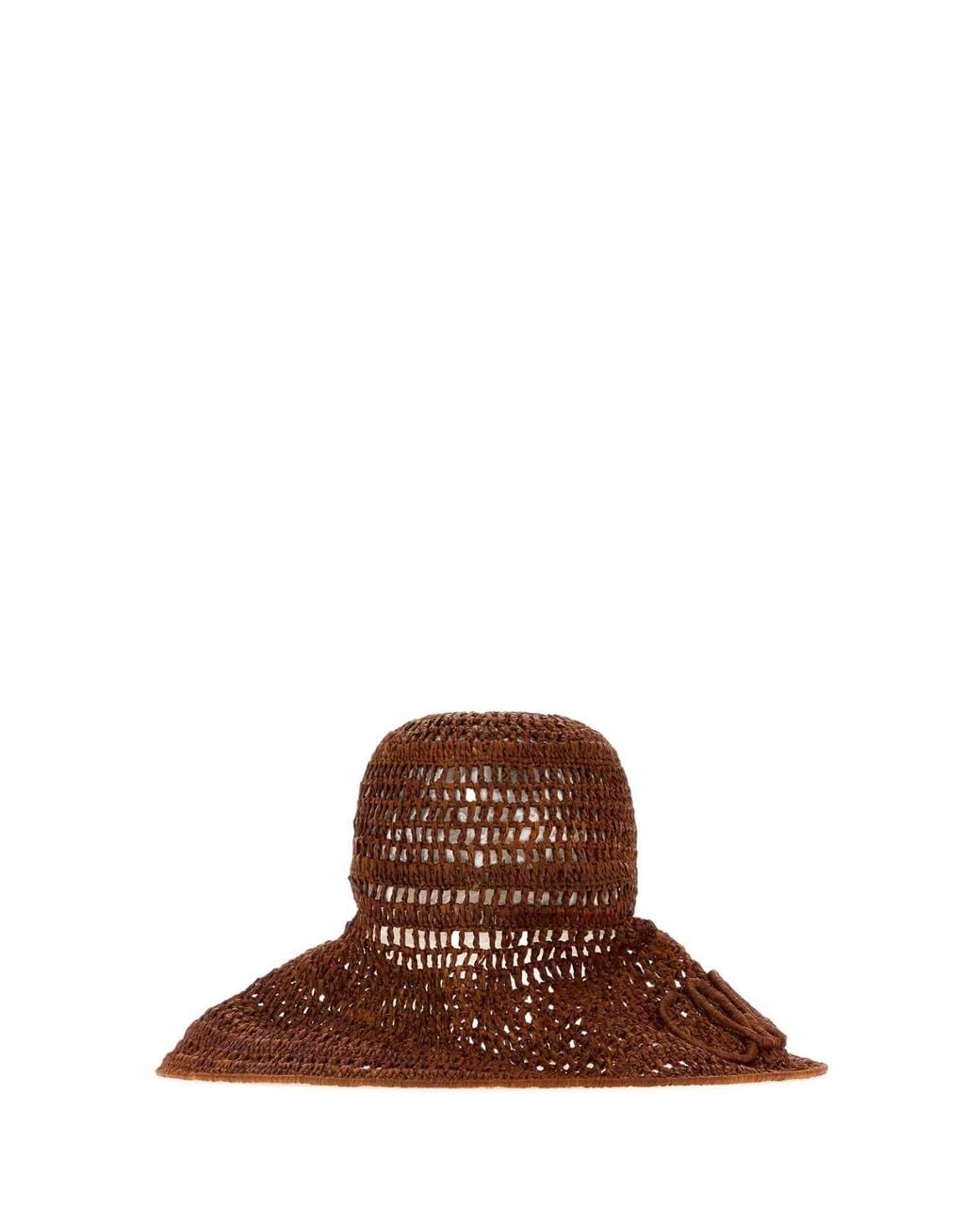 Chloé Brown Raffia Hat