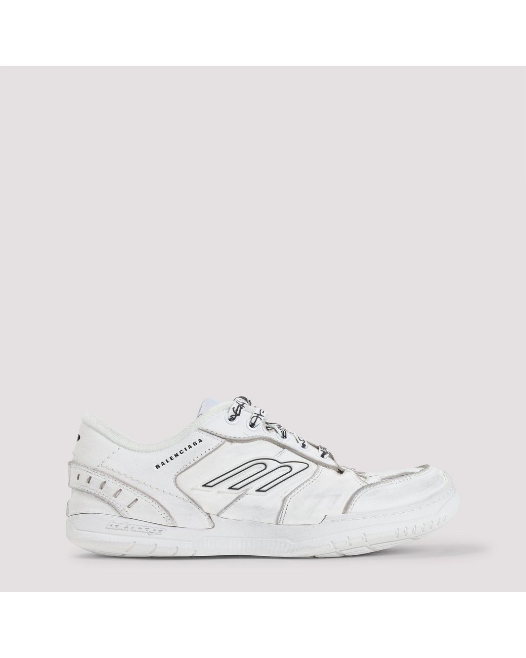 Balenciaga White Hamptons Sports Shoes