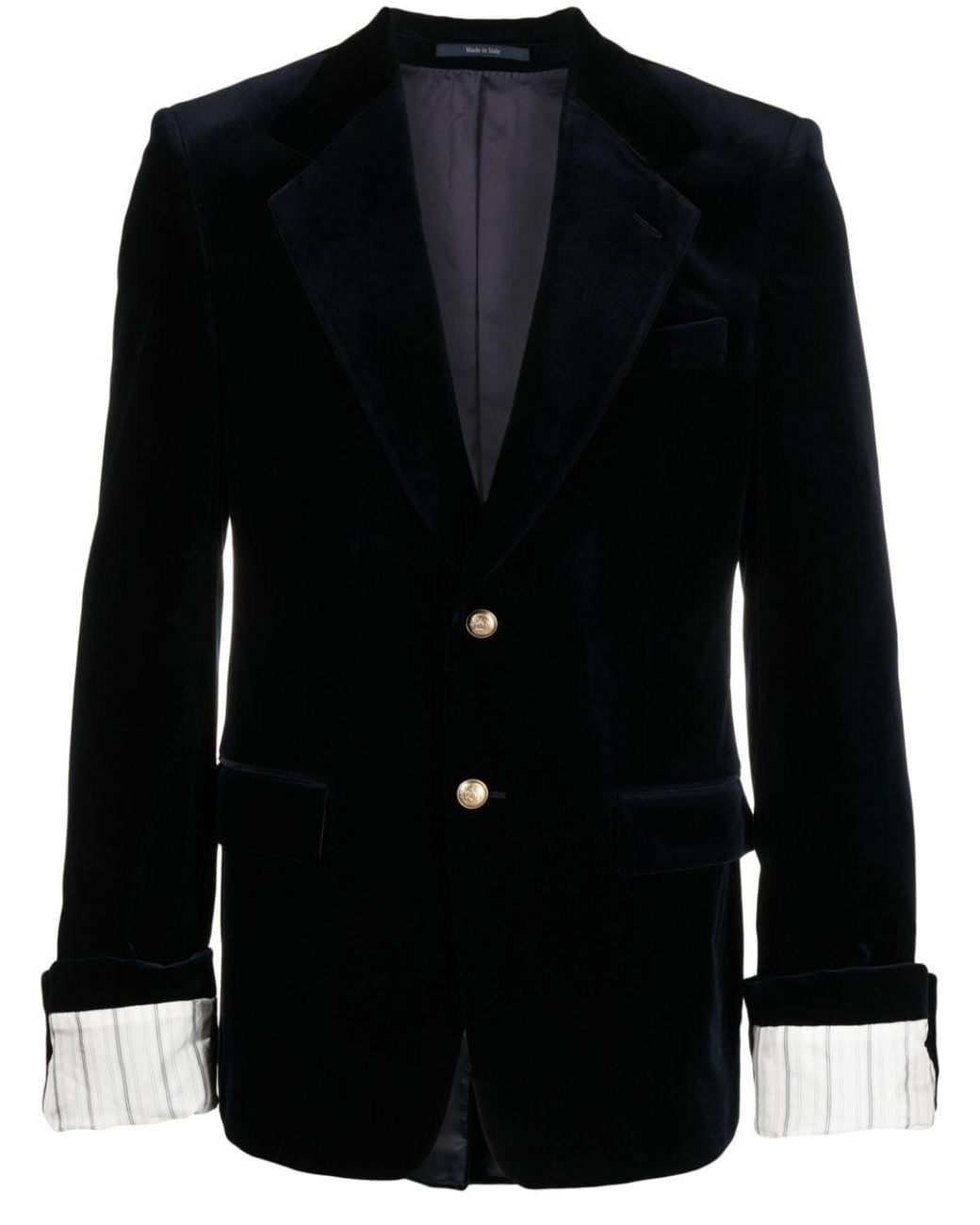Gucci Black Velvet Single-breasted Jacket for men