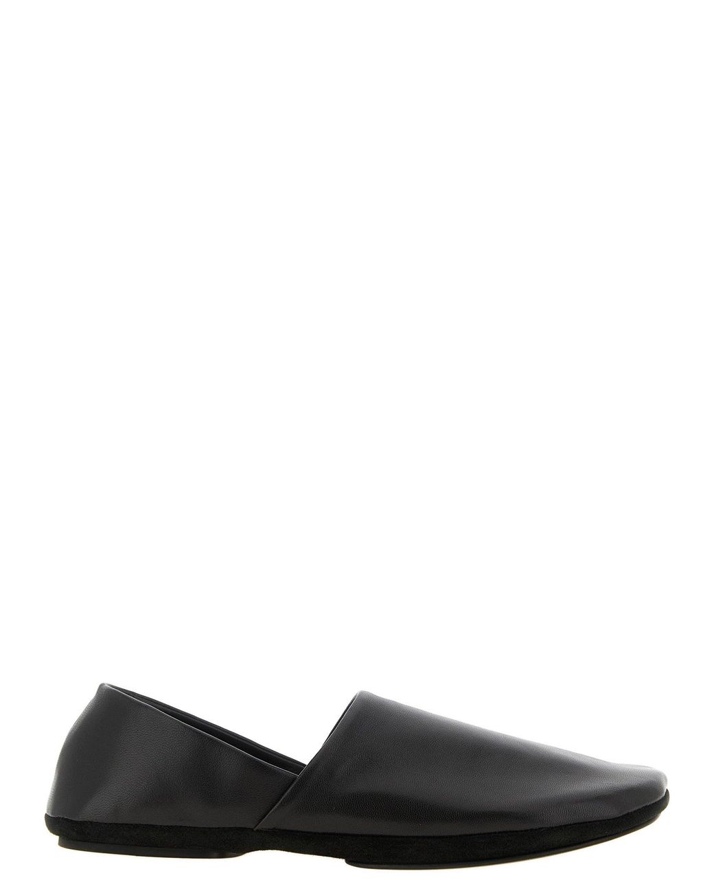 Lemaire Black Slipper Loafers
