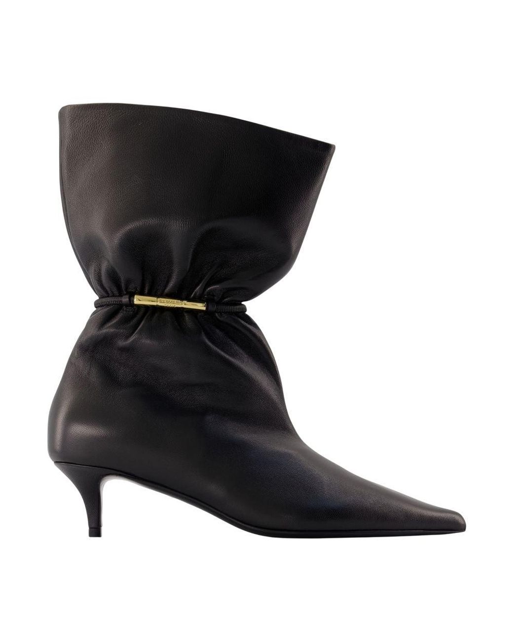 Balmain Black Kitten Ankle Boots