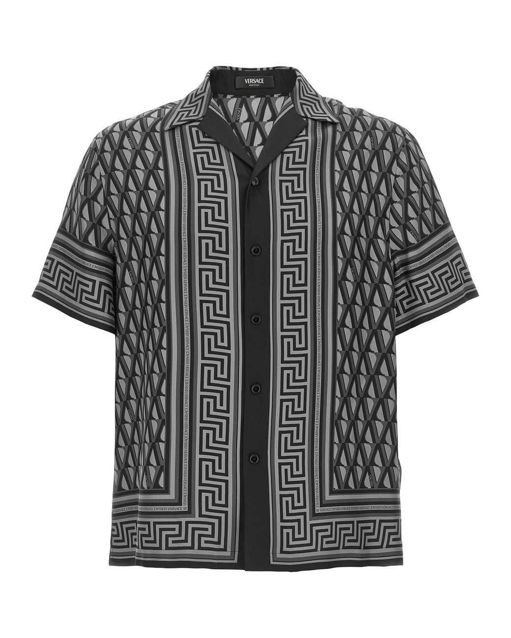 Versace Black 'V Greca' Shirt for men
