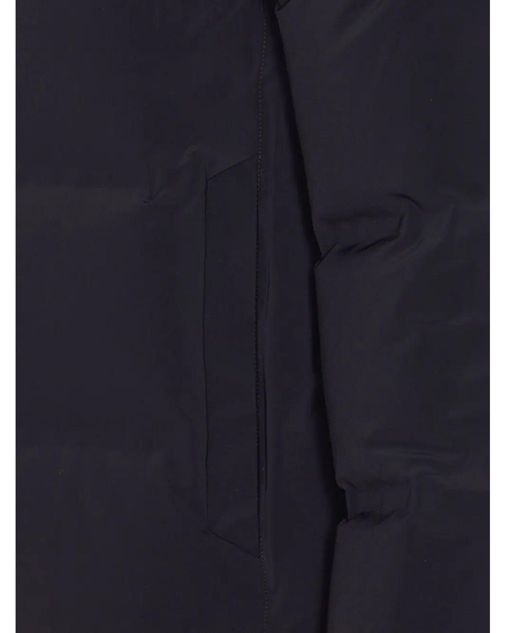 Herno Blue New Impact Hooded Short Down Jacket Clothing for men