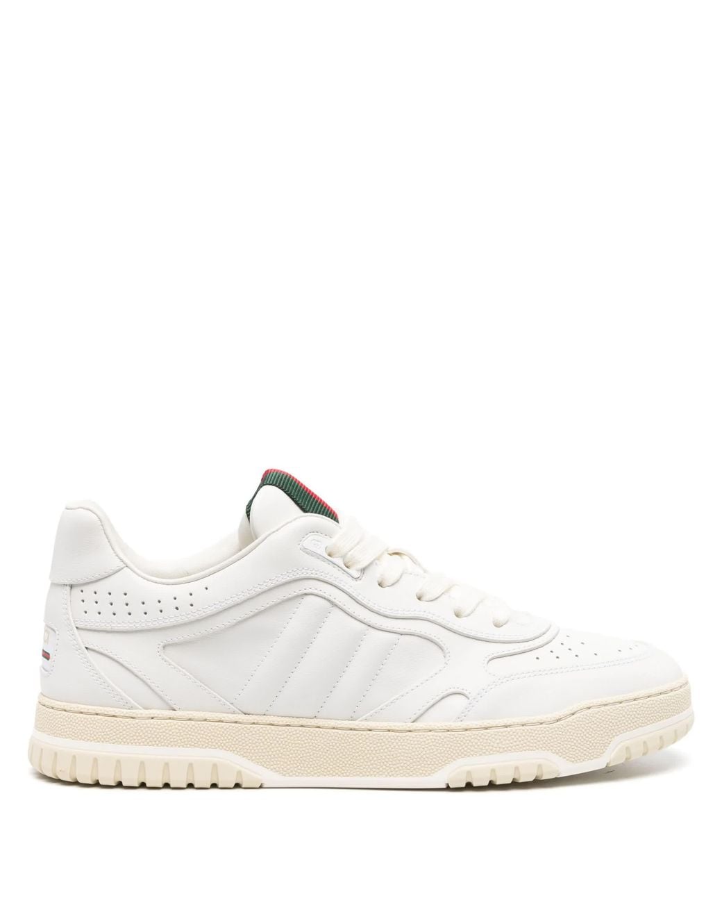 Gucci White Re-Web Sneakers
