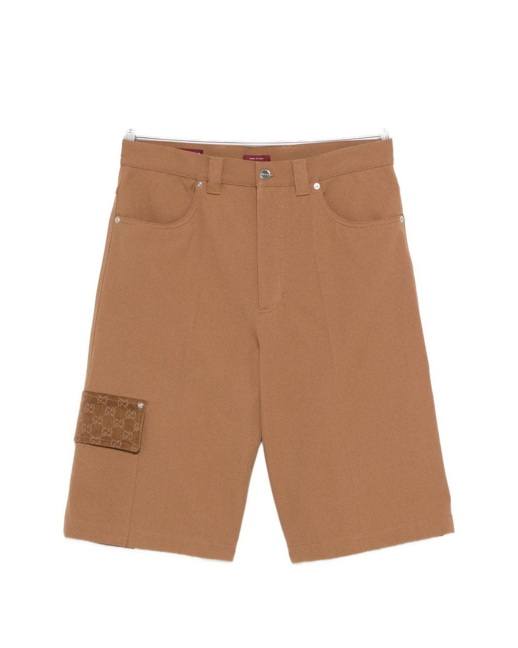 Gucci White Patch-Pocket Belt Loops
