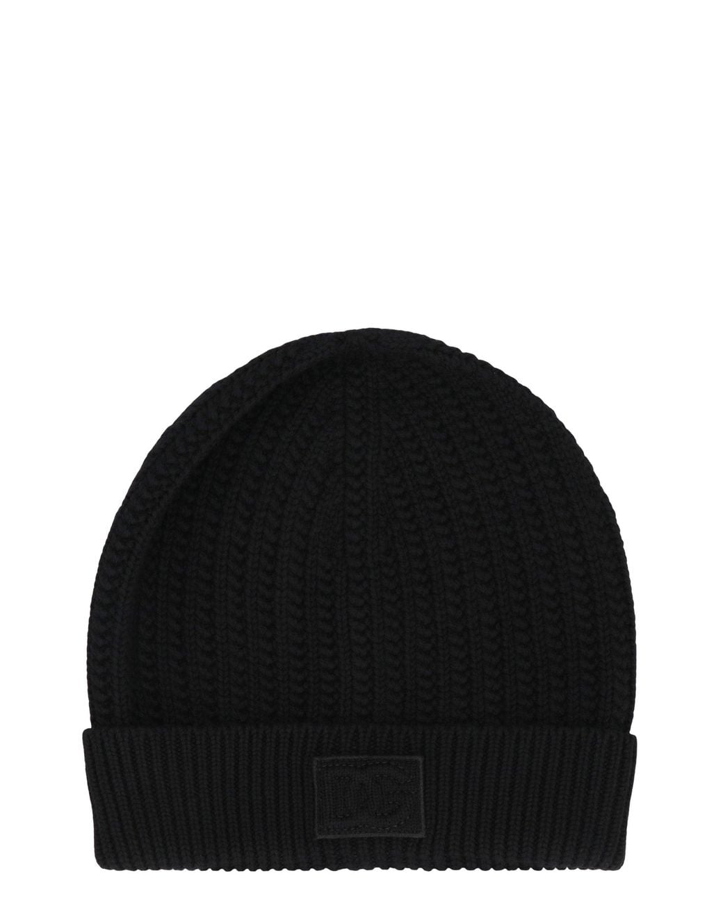Dolce & Gabbana Black Dolce & Gabbana Knit Wool Hat for men