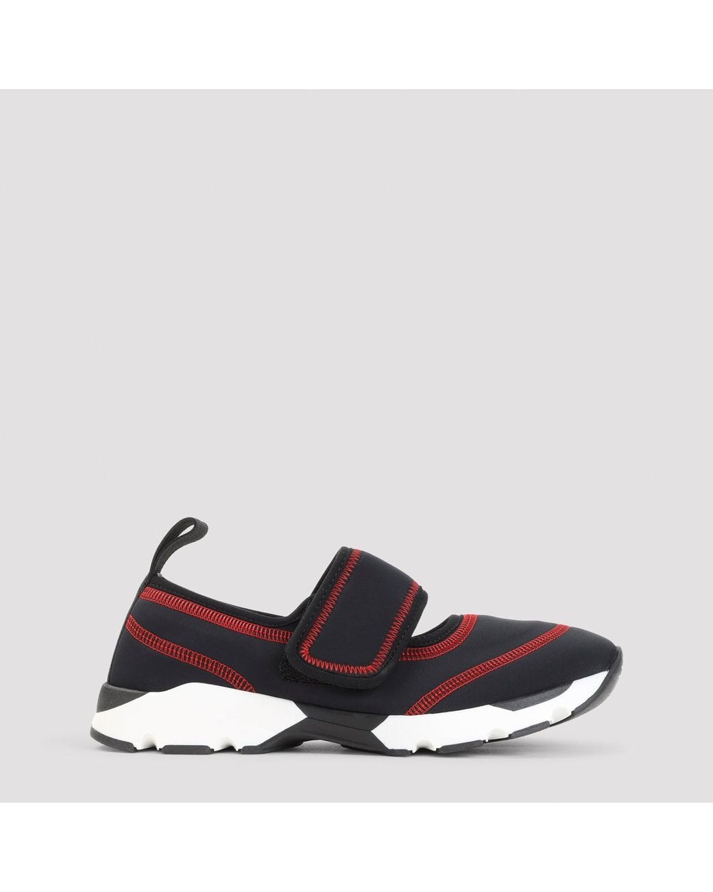 Marni Black Technical Slip-On Sneaker With Strap