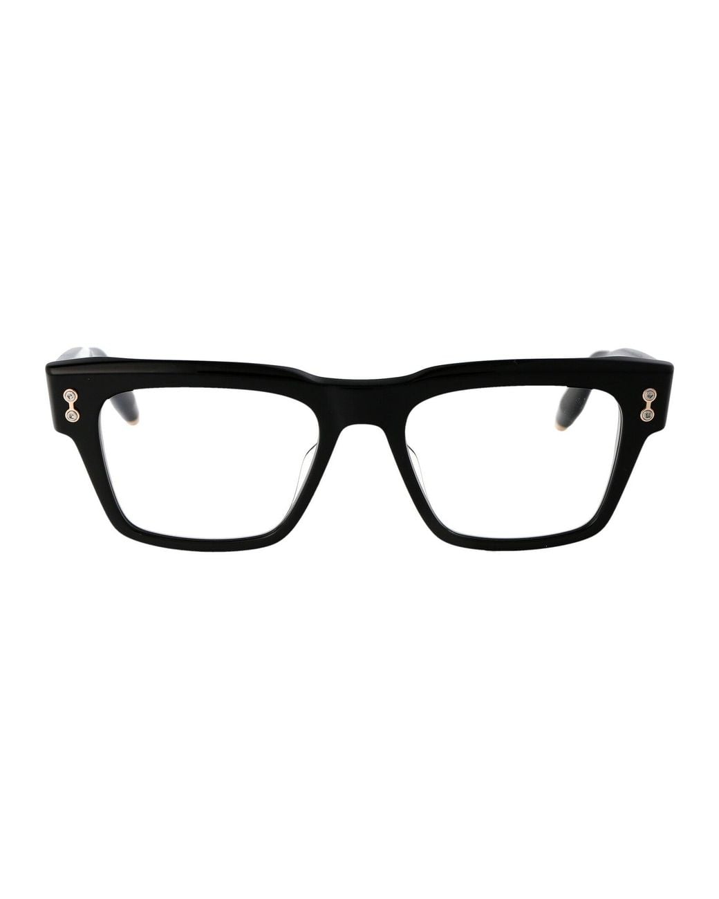 Akoni Black Acetate Glasses for men