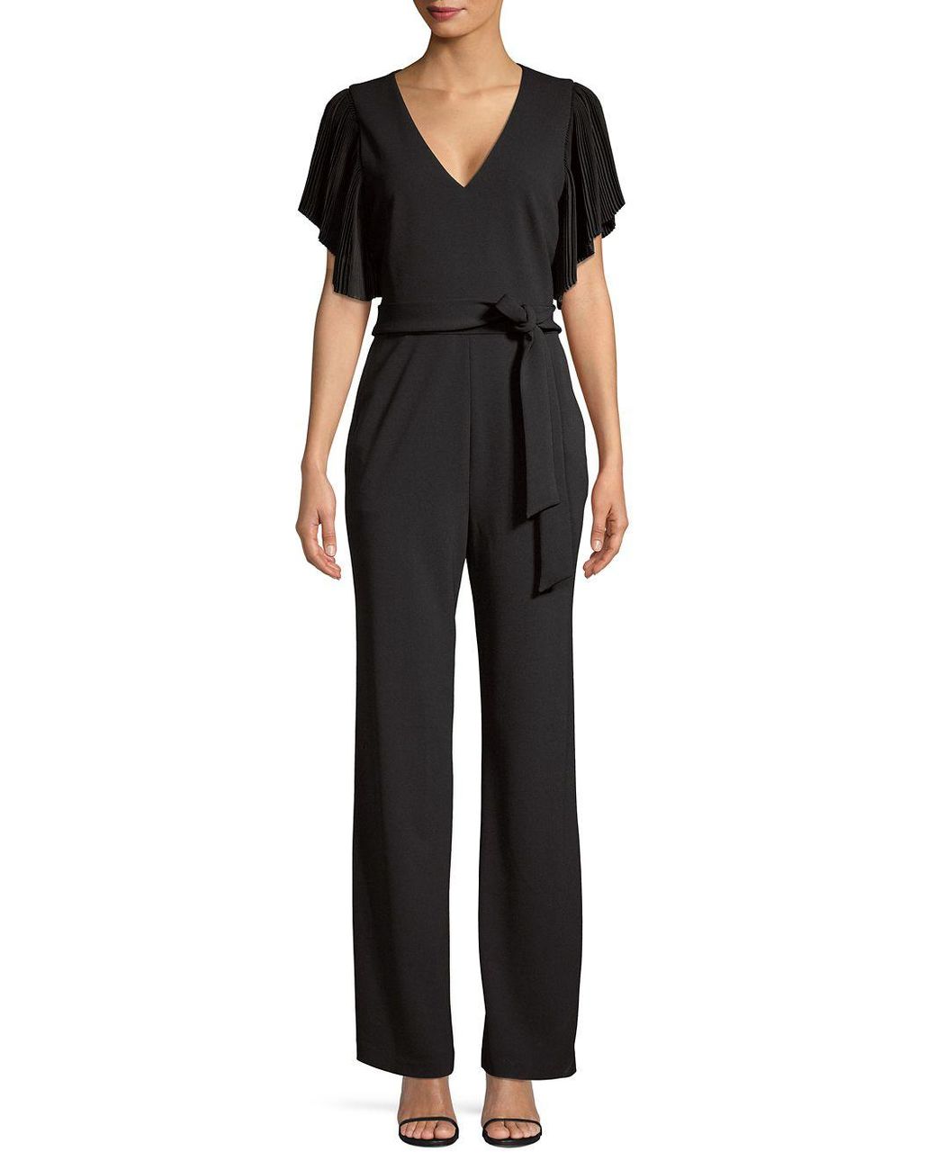 eliza j pleated sleeve jumpsuit