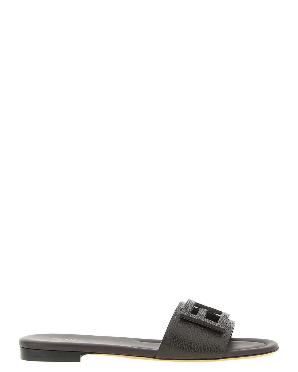 Fendi Black 'Tube' Slides