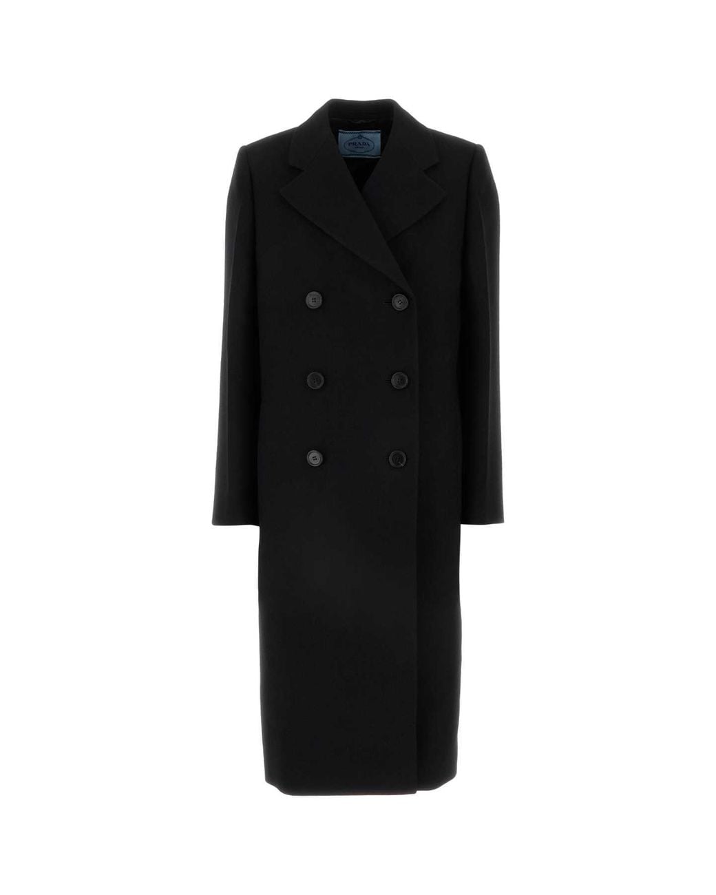 Prada Black Virgin Wool Coat