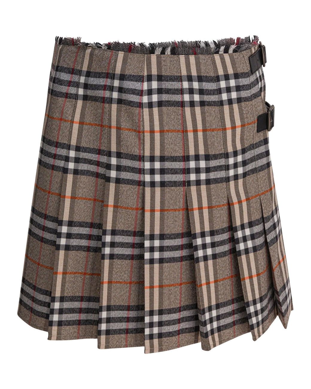Burberry Multicolor "Check" Wool Mini Kilt