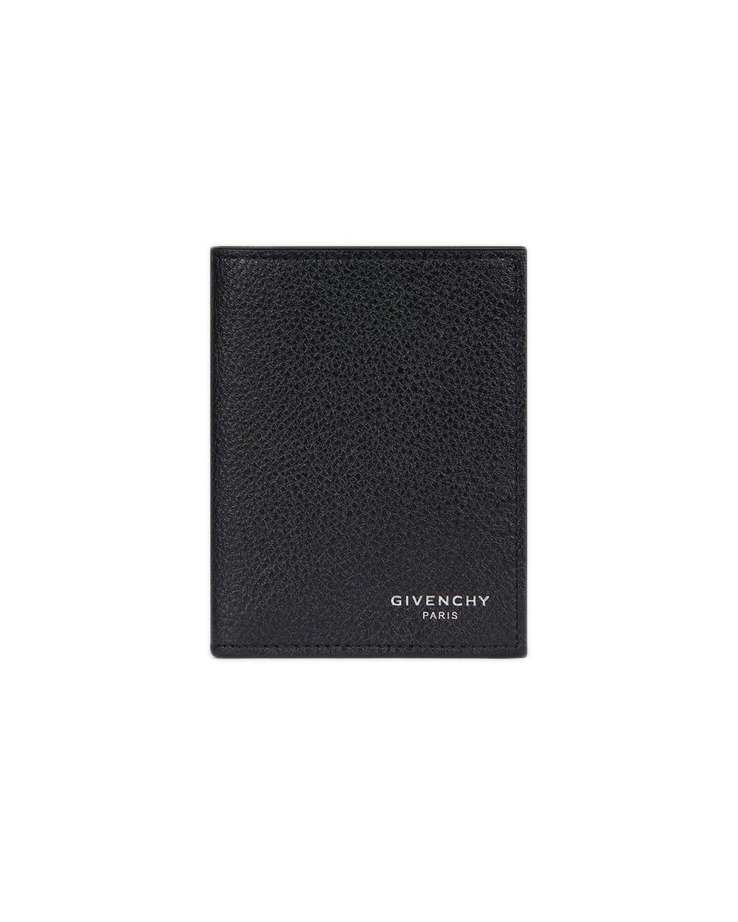 Givenchy Black Grain Leather Card Holder for men