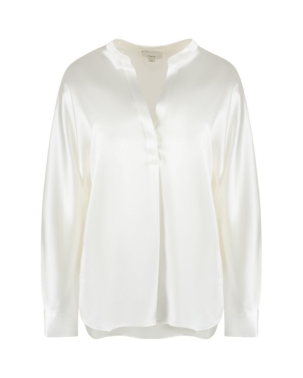 Vince White Silk Blouse