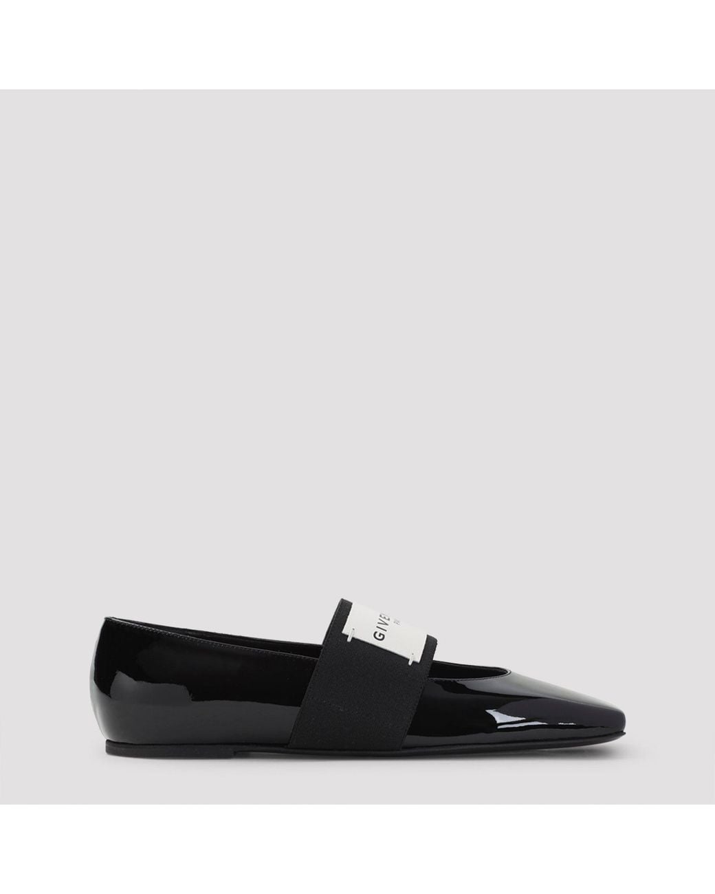 Givenchy Black Calf Leather Ballerinas