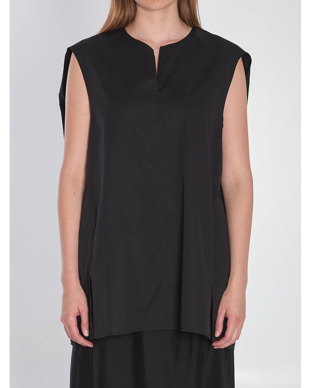 The Row Black Owen Top