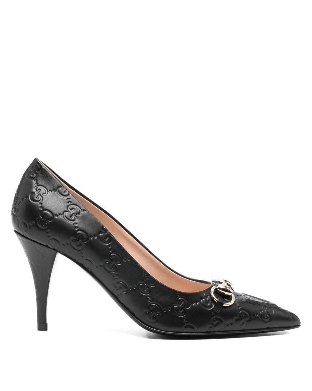 Gucci Black Leather Pumps