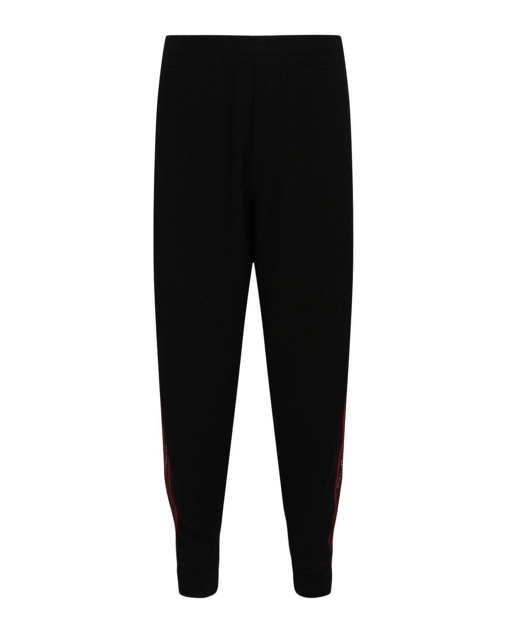 McQueen Black Logo Tape Joggers for men