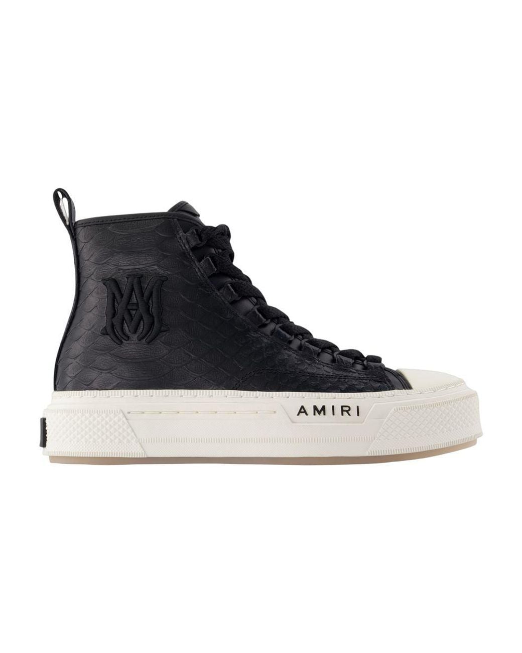 Amiri Blue Python Ma Court Hi Sneakers for men
