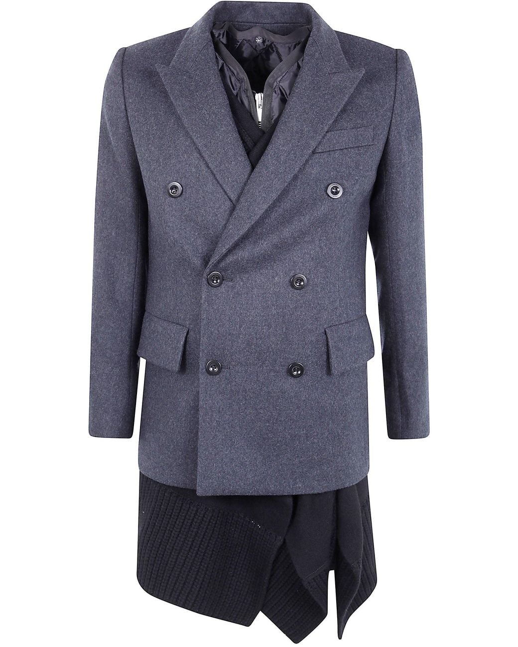 Sacai Blue Knit Jacket for men