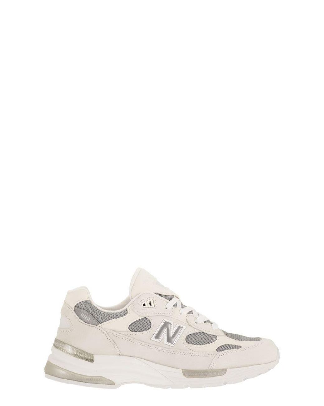 New Balance White 992