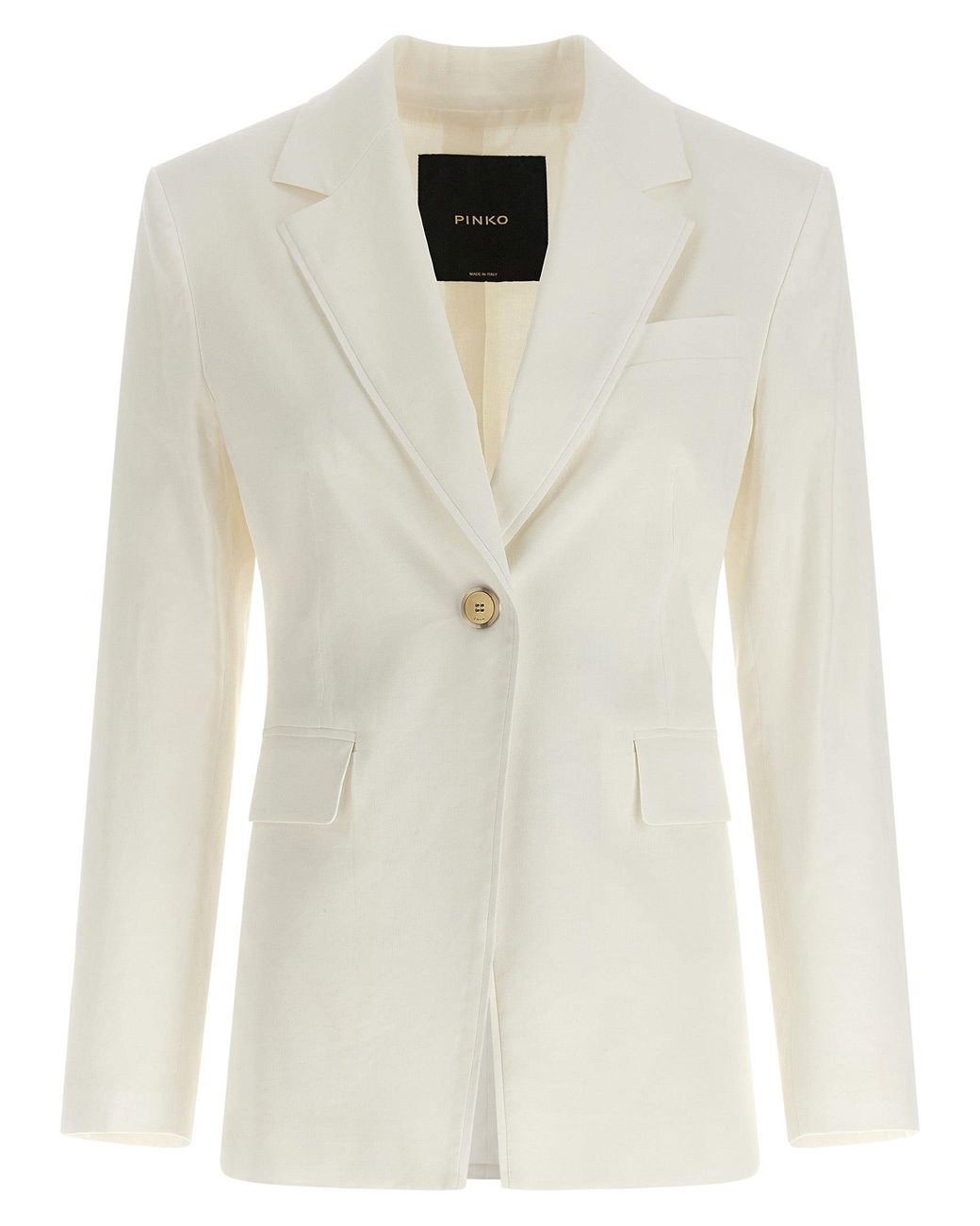 Pinko White Linen Blazer