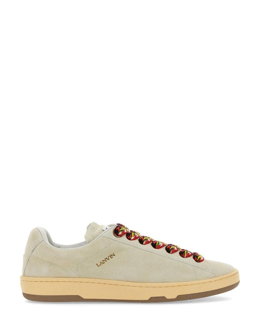 Lanvin Natural Sneaker Cube With Soft Leather Upper