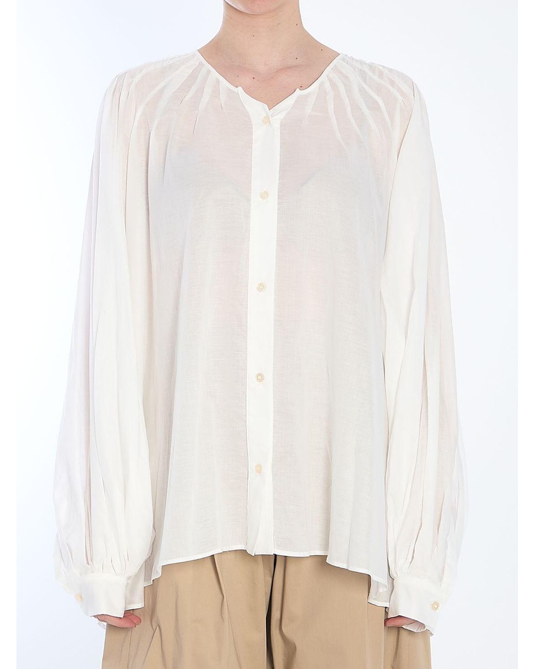 THE LATEST White Biro Blouse