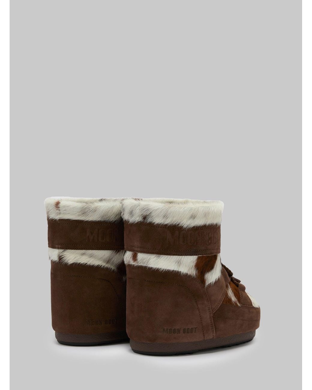 Moon Boot Icon Low Archive 1985 Pony Hair Boots in Brown | Lyst