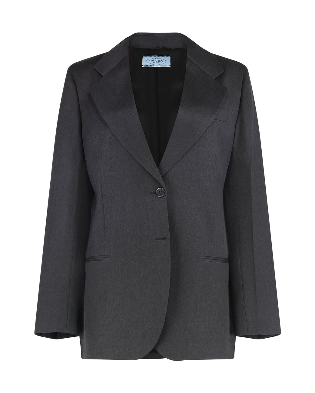 Prada Black Single-Breasted Two-Button Jacket