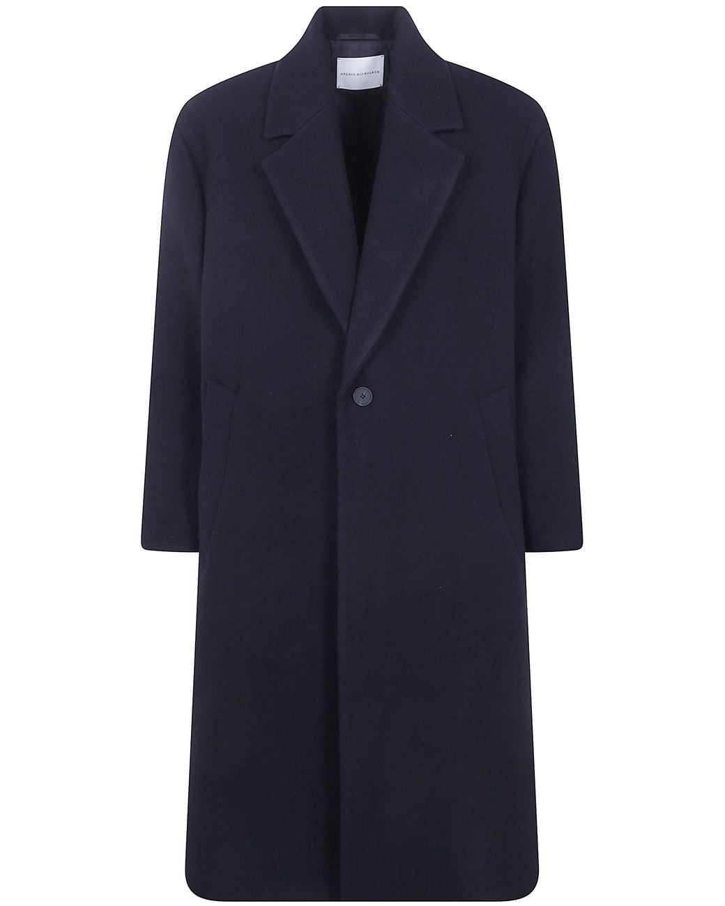 Studio Nicholson Blue Single Breasted Coat