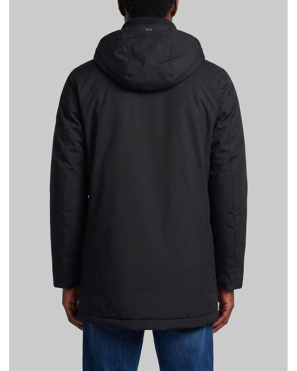 Herno Gray Knit-Collar Jacket for men