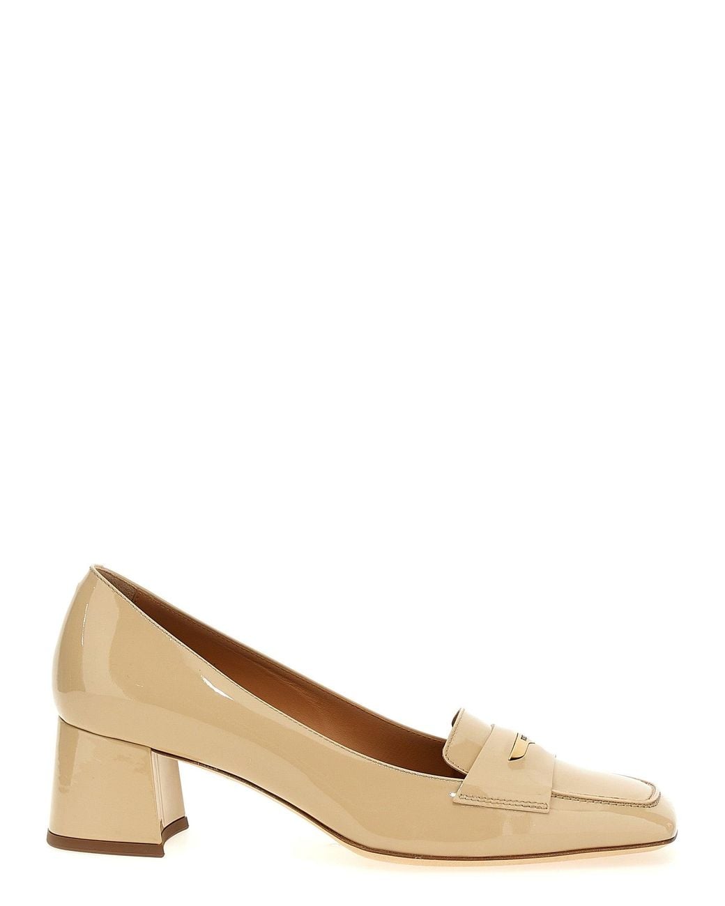 Tod's Natural Patent Leather Pumps