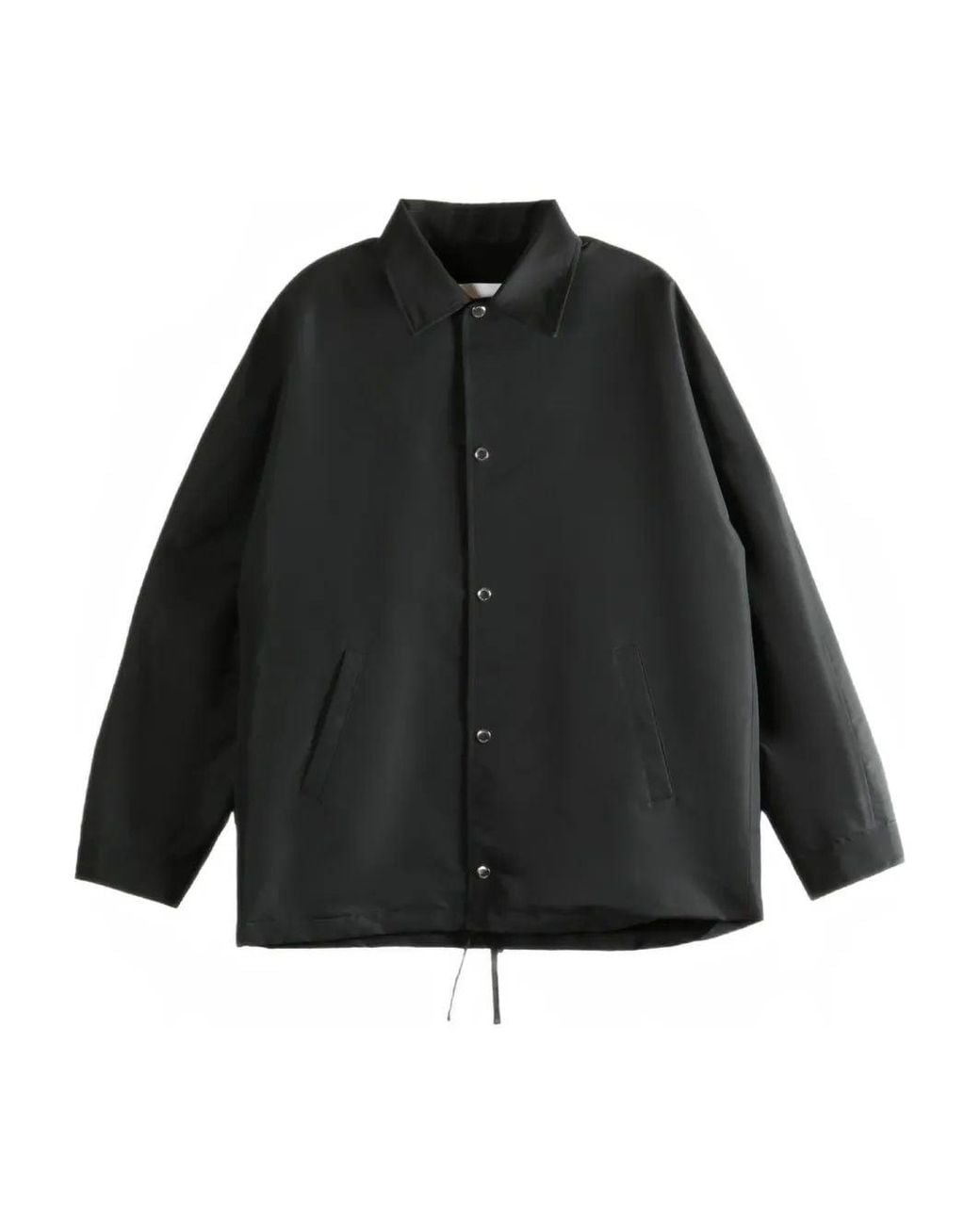 Givenchy Black Polyfaille Coach Jacket for men