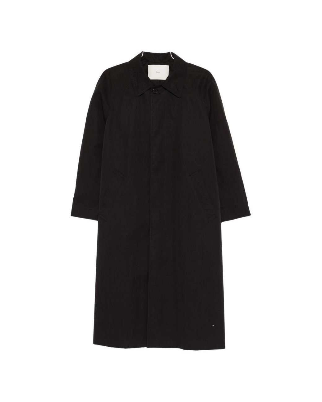 DUNST Black Cotton Blend Coat