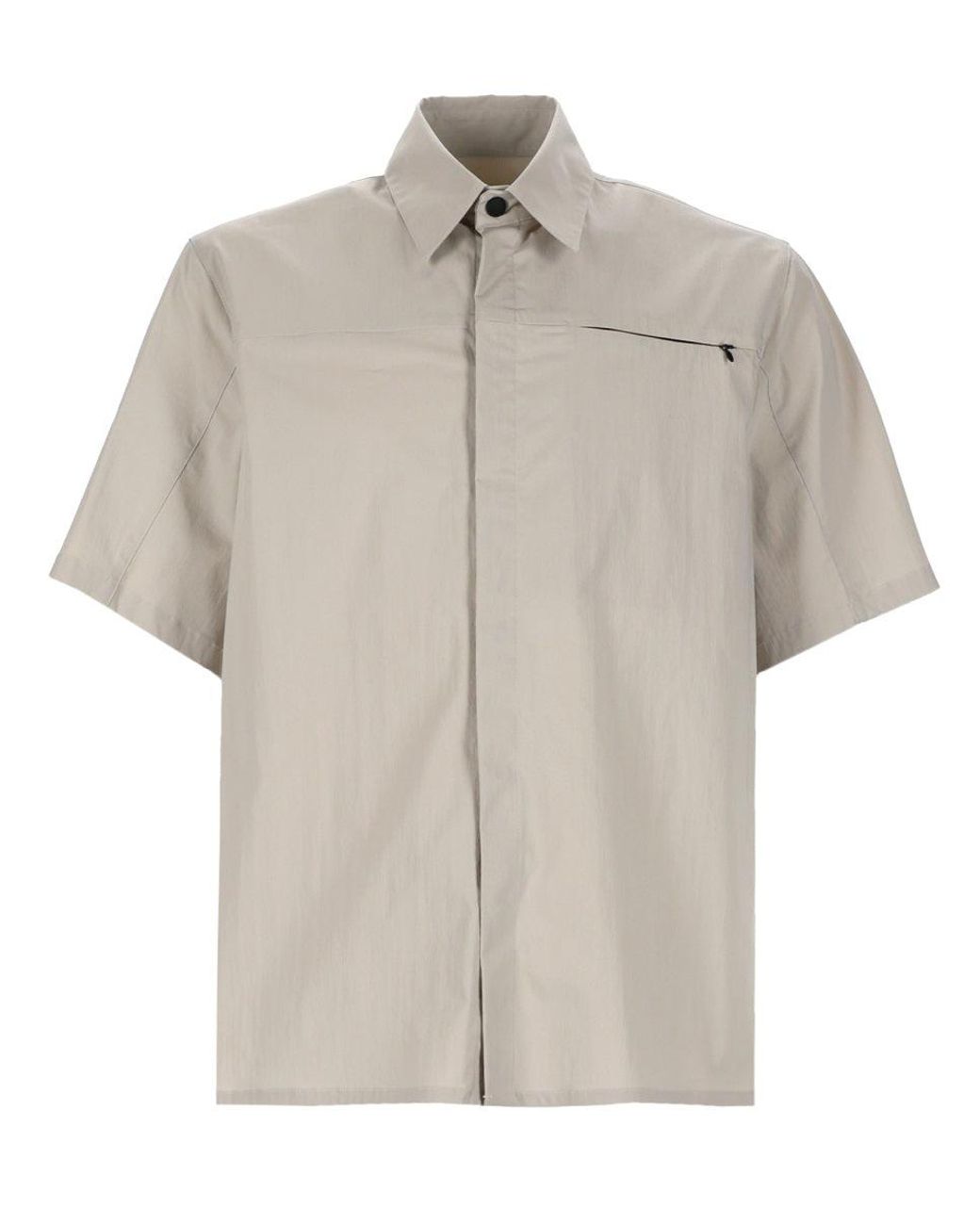 MSGM White Regular Solid Shirt for men