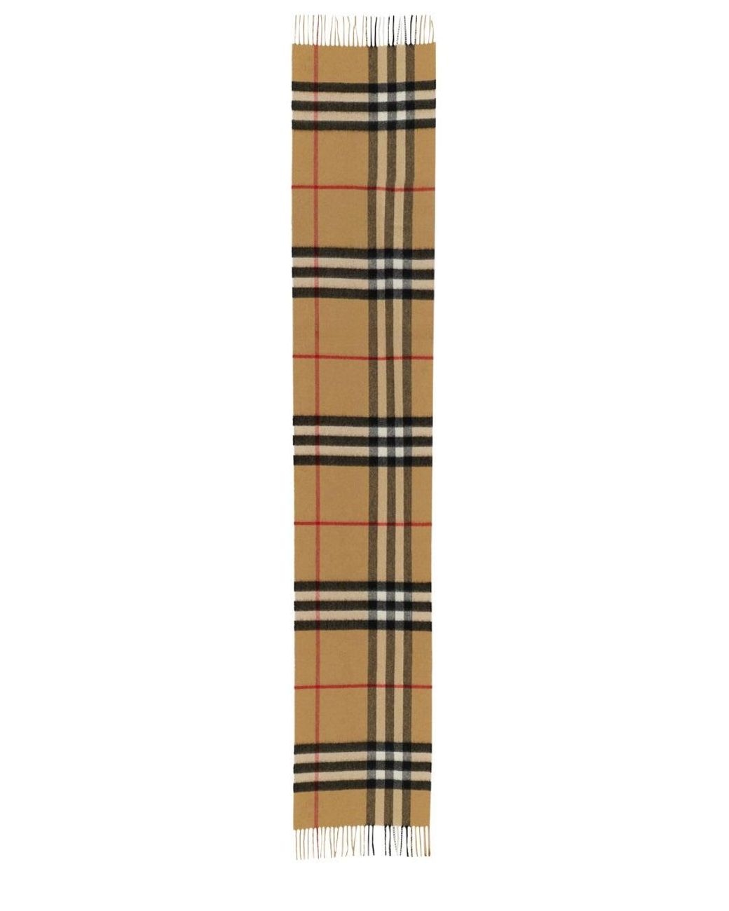 Burberry Metallic Check Cashmere Scarf
