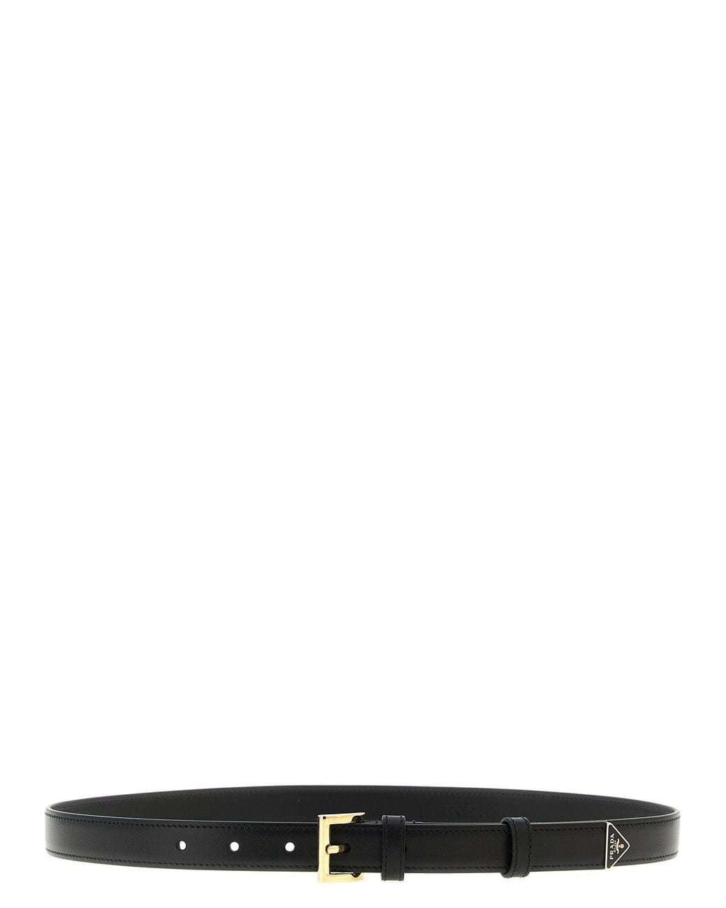 Prada Black Leather Belt