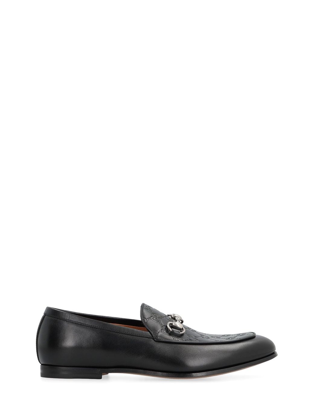 Gucci Black Leather Loafers for men