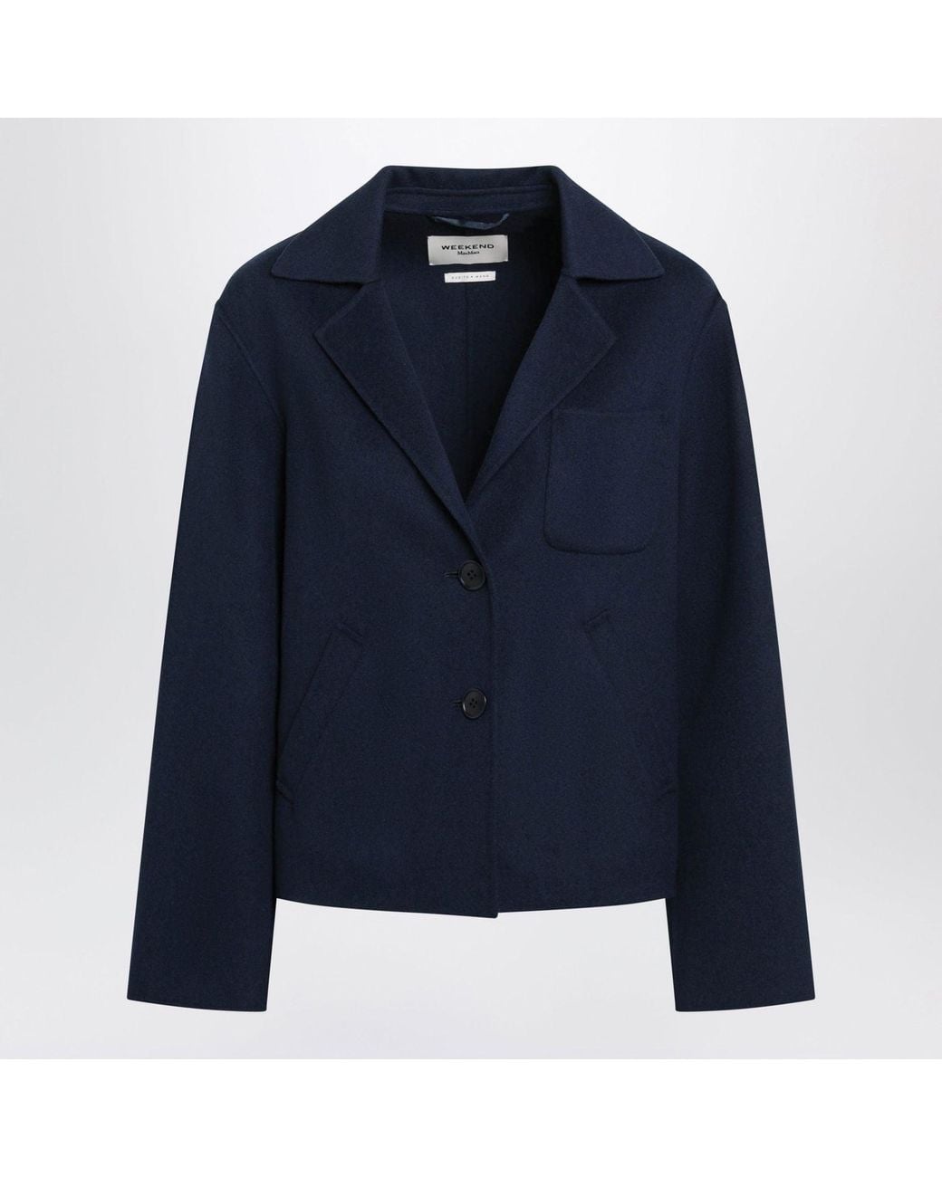 Weekend by Maxmara Blue Cropped Jacket