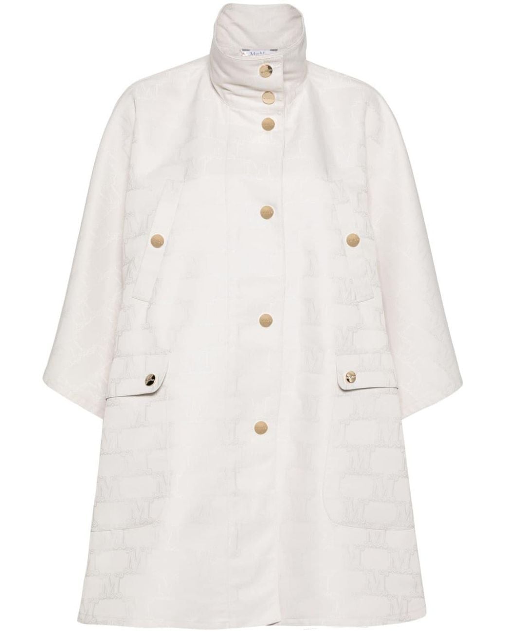 Max Mara Natural High-Neck Cape