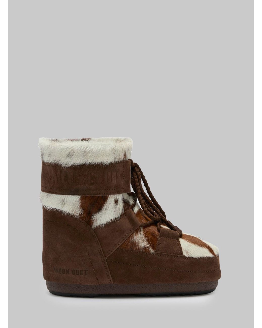 Moon Boot Icon Low Archive 1985 Pony Hair Boots in Brown | Lyst