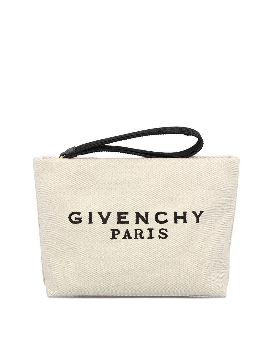 Givenchy Natural Logo Cotton Pouch