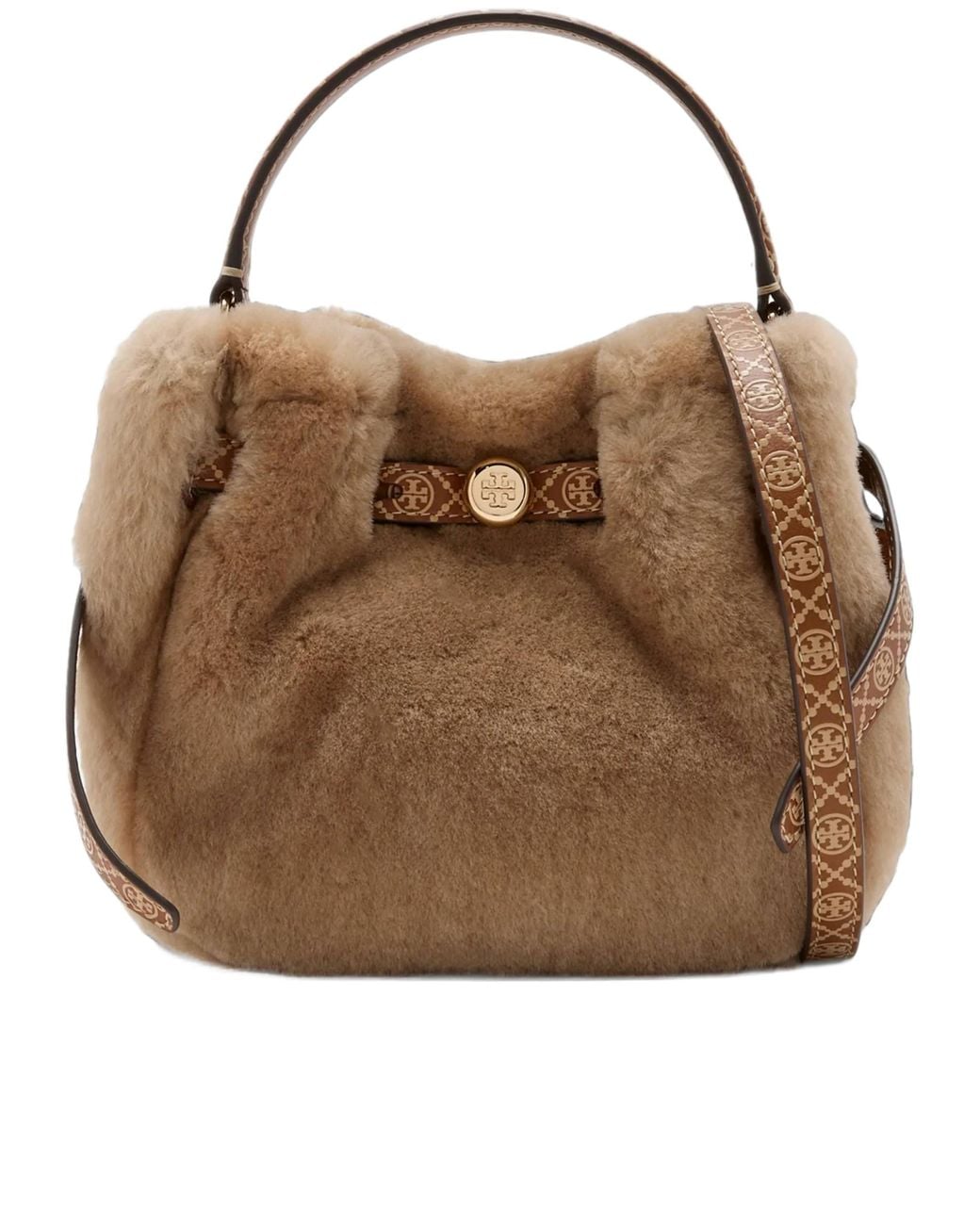 Borsa Mini Secchiello di Tory Burch in Brown