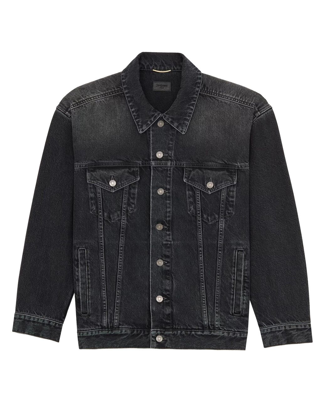 Giacca Long Egg Shape di Saint Laurent in Black