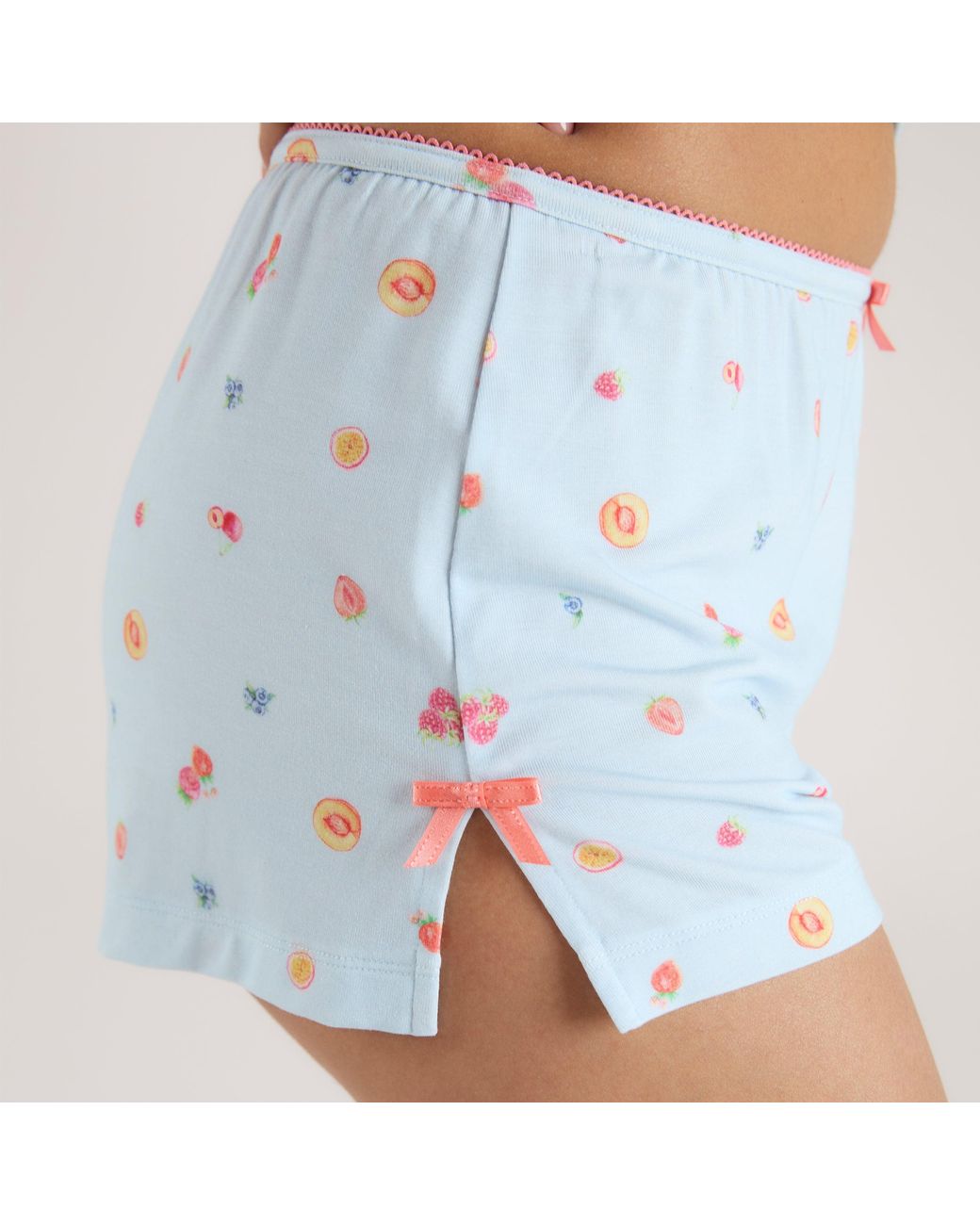 Lounge Modal Pyjama Shorts in het Blue
