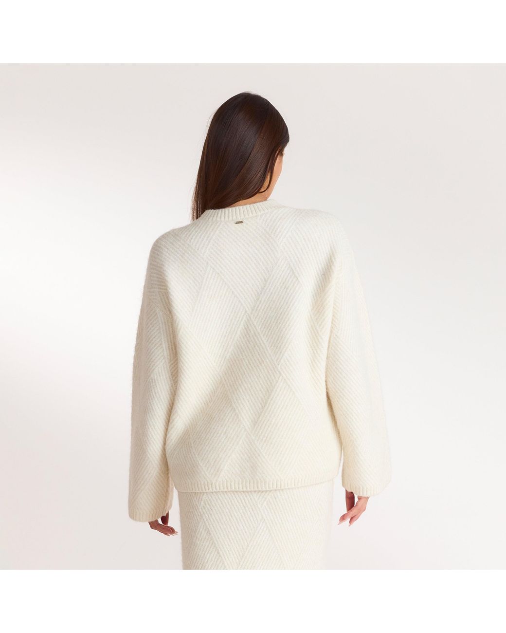 Lounge Brown Diamond Strickpullover